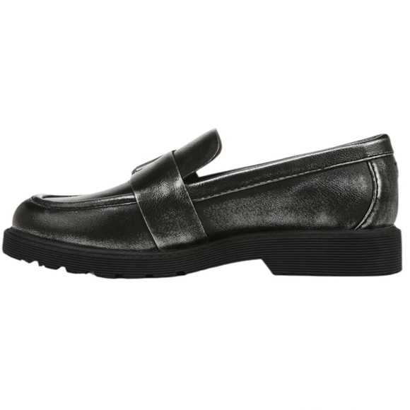 NWT Women’s Zodiac Renee Buckle Round Toe Chunky Y2K Loafer Sz 8 Black/Silver - Picture 3 of 9
